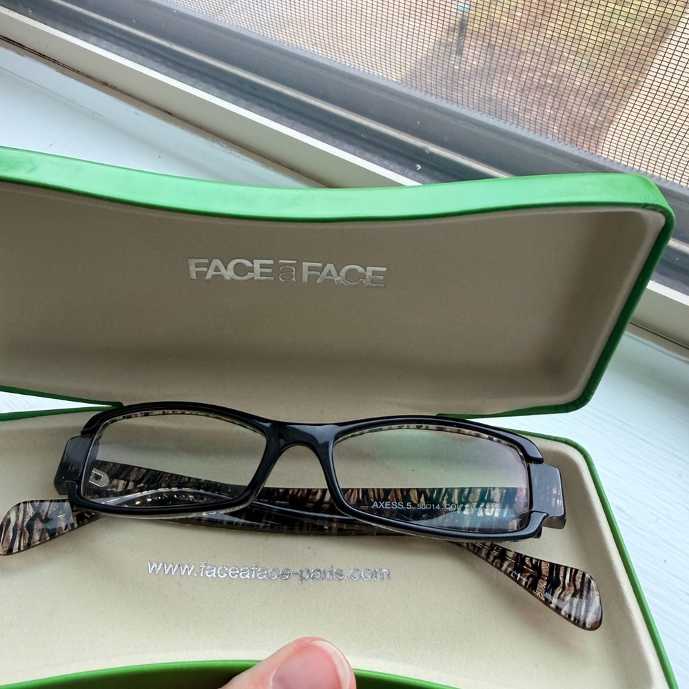 Authentic Face à Face Women's Black Glasses Axess 5- 50 eye size